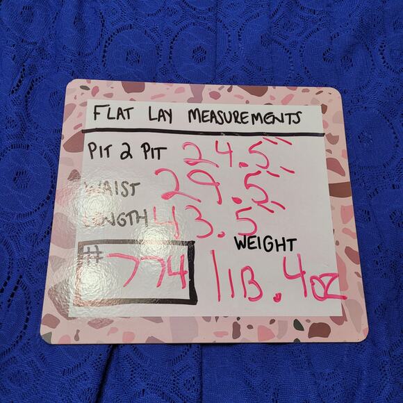 NWT Rabbit Rabbit Rabbit Royal Blue Lace Maxi Dress 22W Modest Formal Churchwear - Picture 9 of 11